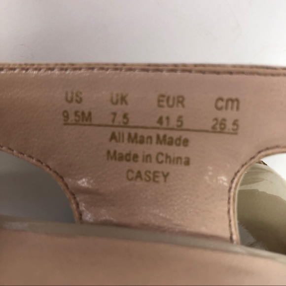 FRANCO SARTO Square Toe Cork Wedge Size 9.5 - Picture 5 of 8